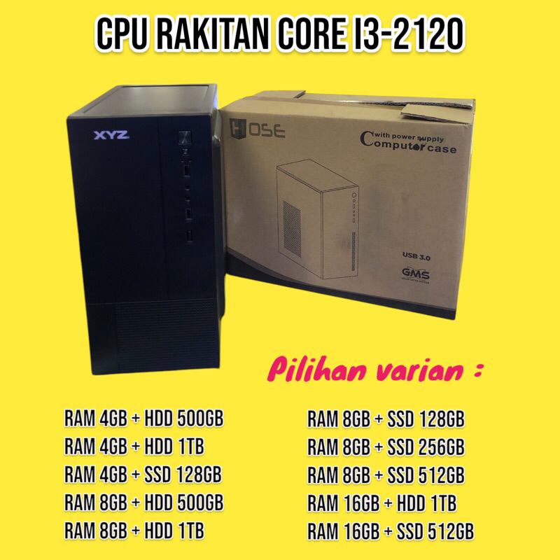 CPU RAKITAN Core i3-2120 Murah Terambyar