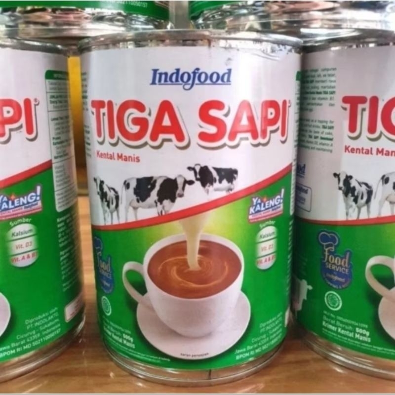 

Susu Kental Manis Tiga Sapi Kemasan Kaleng 490 Gram