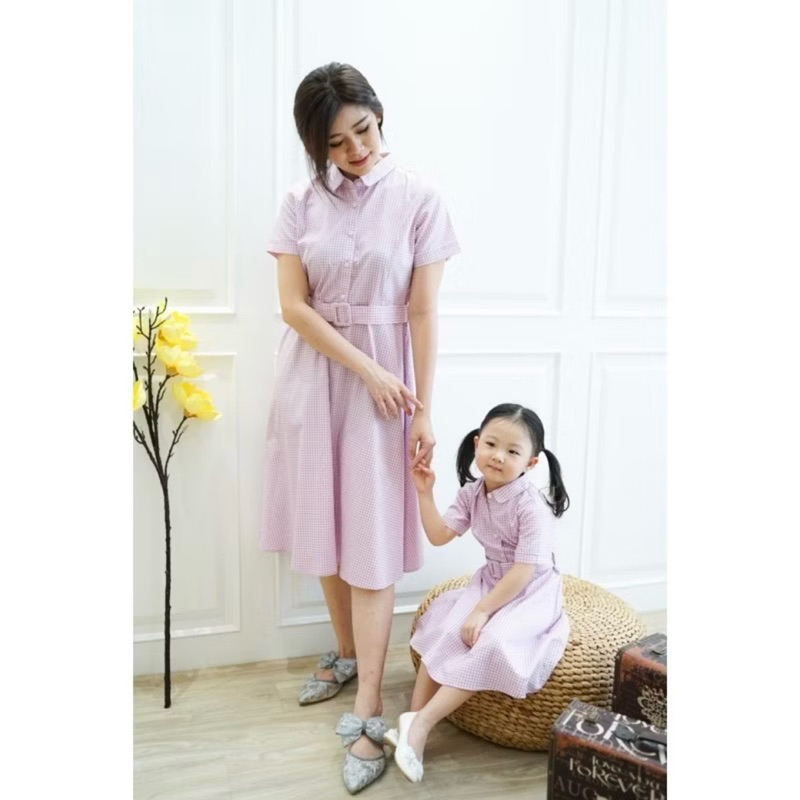 Madona Mourance.id Copule Mom Kids Kotak Ungu Purple