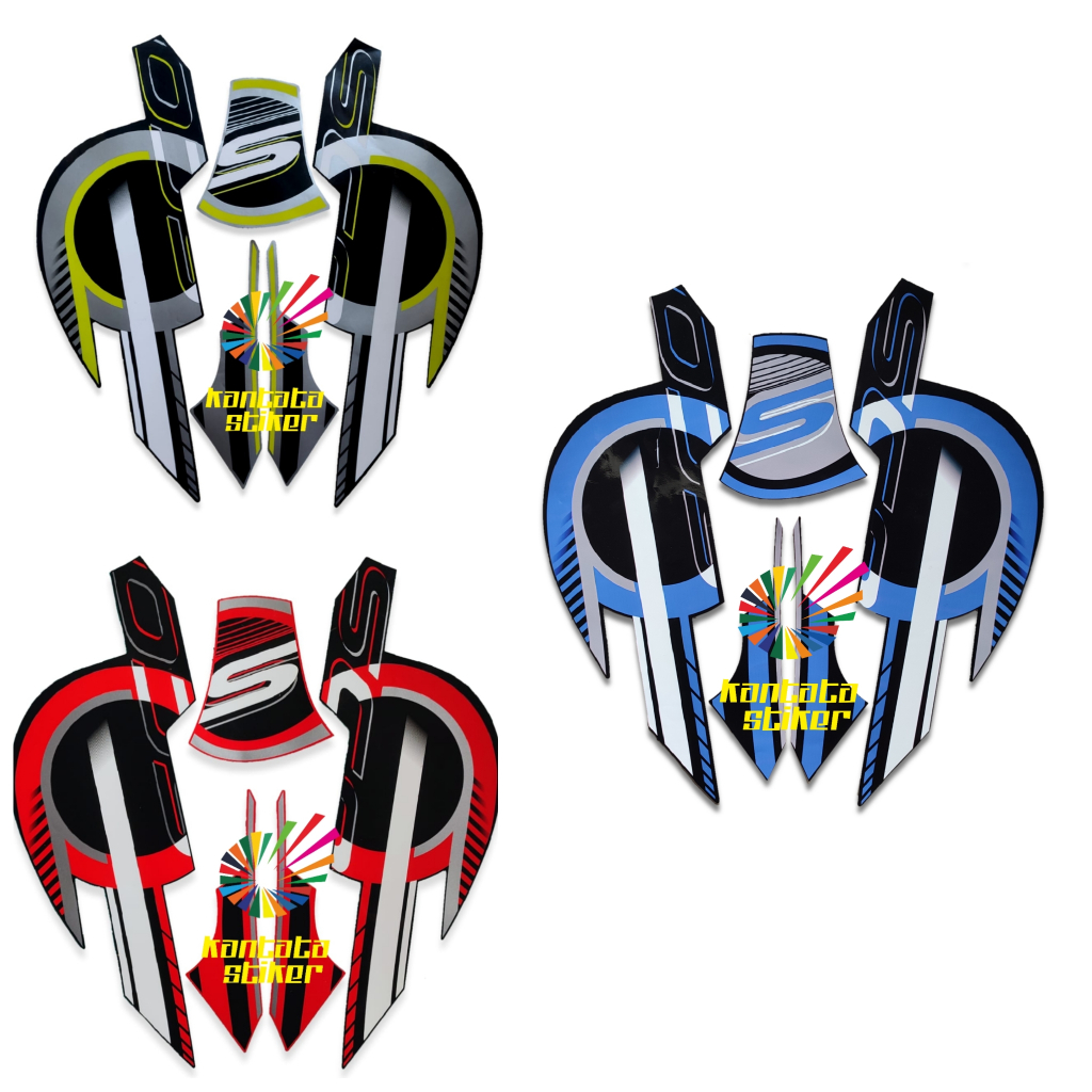 STIKER STRIPING LIS LES BODY MOTOR HONDA SCOOPY SPORTY 2023 2024 STANDAR FULL SET