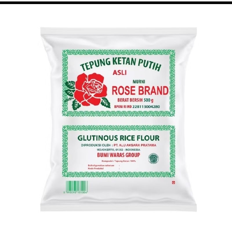 

Tepung ketan rose brand/tepung ketan/rose brand/500gr