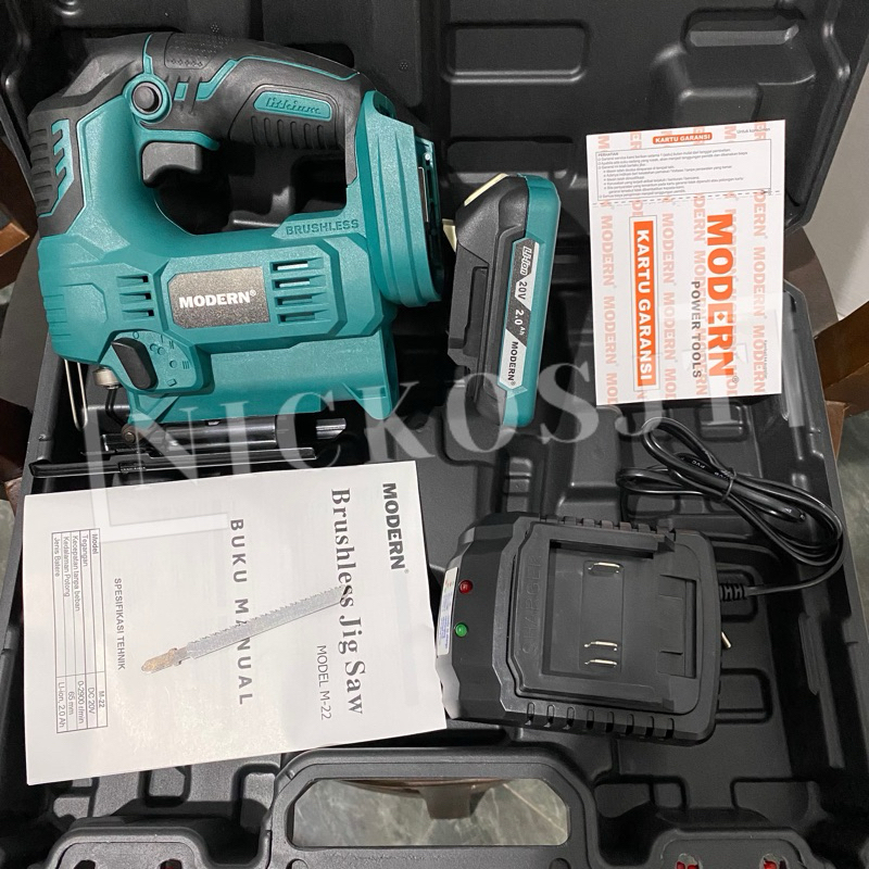 M 22 Jigsaw Cordless - Jigsaw Baterai Modern jig saw mesin gergaji cas m22 brushless
