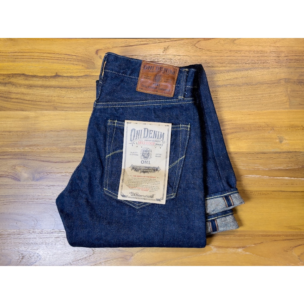 ONI Denim 622ZR-ECRU 20oz Secret Denim Ecru Weft Relaxed Tapered Selvage Denim