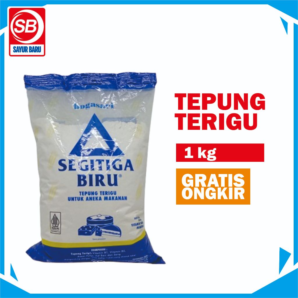 

Tepung Segitiga Biru kemasan 1 kg
