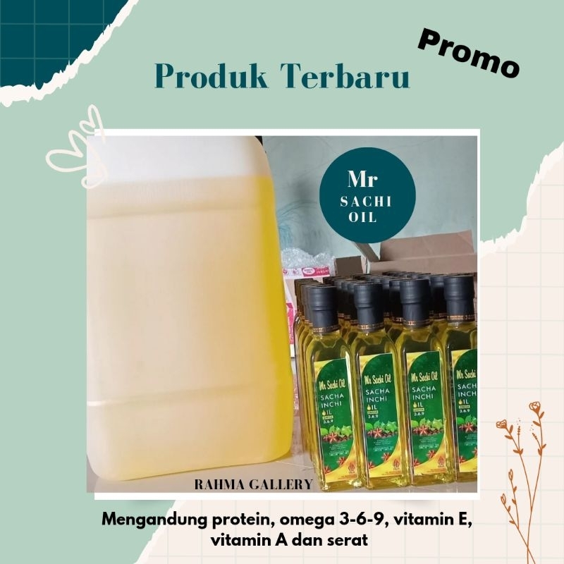 Mr Sachi Oil/1Liter/Omega 3.6.9/Minyak Sachi/100 % ORI