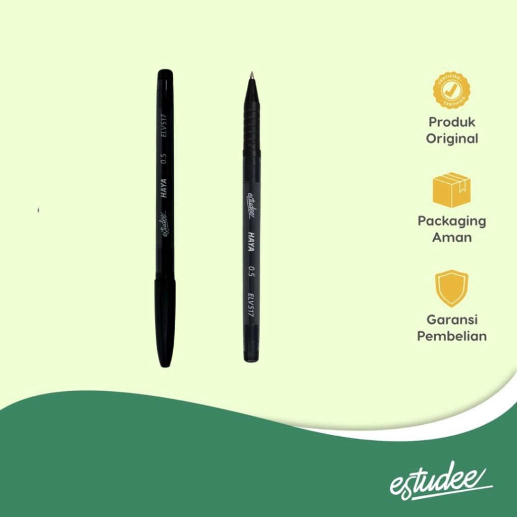 

ESTUDEE HAYA BALLPOINTLV 0.5 BLACK/3 EBP-401