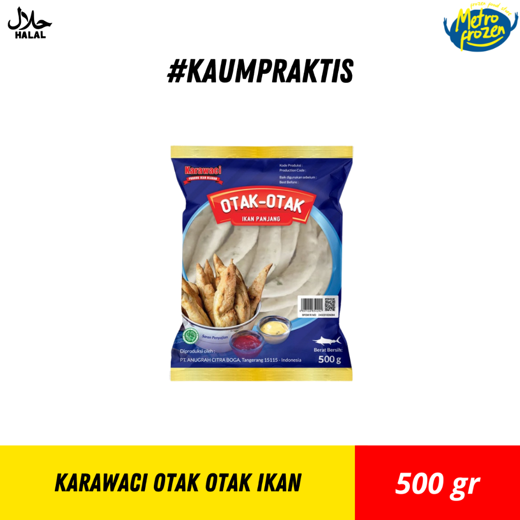 KARAWACI Otak-Otak Ikan 500gr //otak otak ikan best seller //otak otak ikan frozen instan Banjarmasi