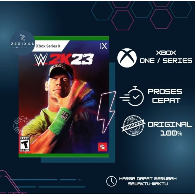 WWE 2K23 XBOX ONE / SERIES X|S ORIGINAL W2K23 WWE 2023 BUKAN WWE 2K24 2024
