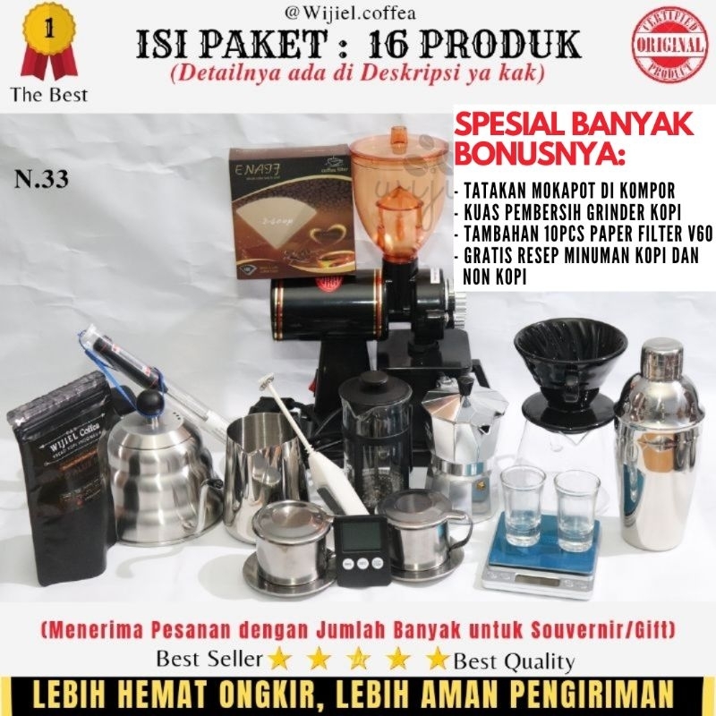 PAKET ALAT KOPI - Paket Usaha Kopi Angkringan - ALAT KOPI MANUAL - MESIN KOPI - PAKET USAHA KOPI - W