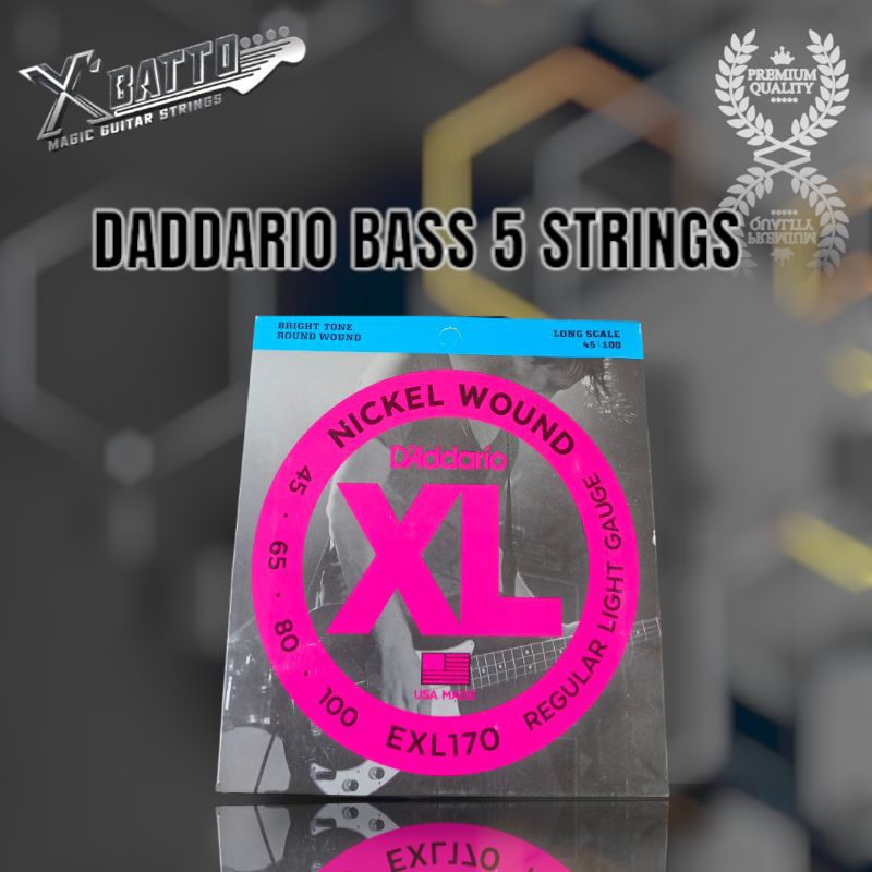 Senar Bass Daddario 5 String Bass Daddario 5st