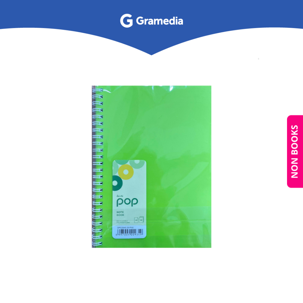 

Gramedia Depok - DAIICHI POP NOTEBOOK A5 GREEN