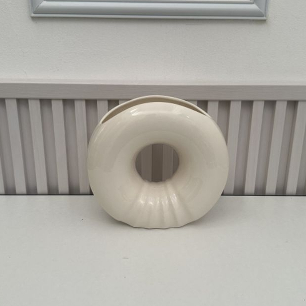 VAS BUNGA DONAT VAS KERAMIK POT BUNGA STANDING VASE CERAMIC VASE FLOWER VASE