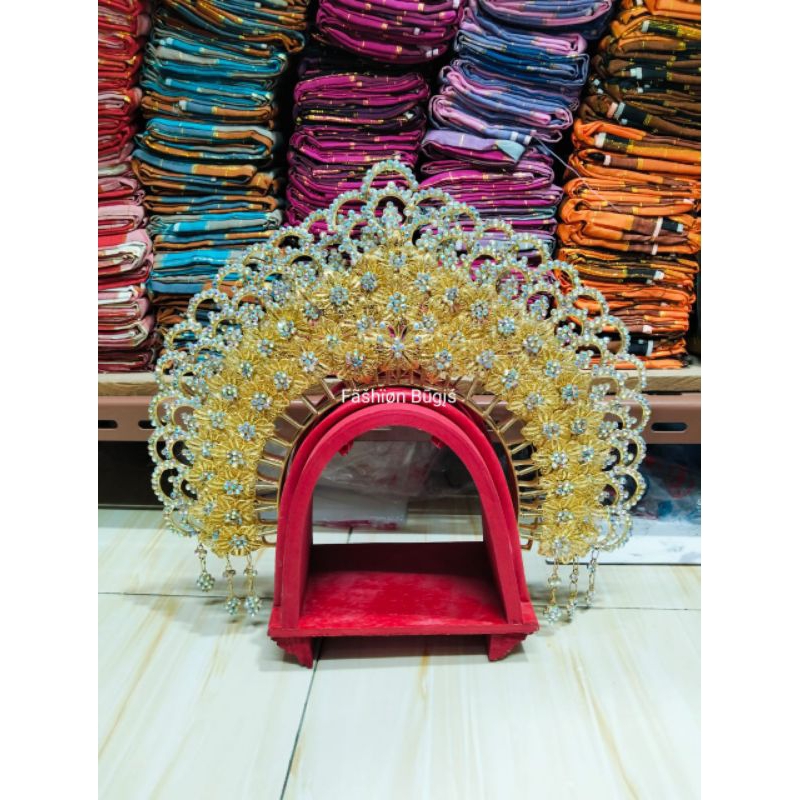 bando satu set pengantin mewah, aksesoris pengantin bugis mewah