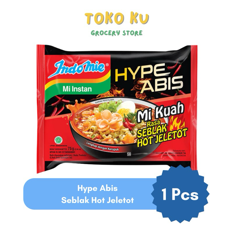 

Indomie Hypeabis Seblak Hot Jeletot