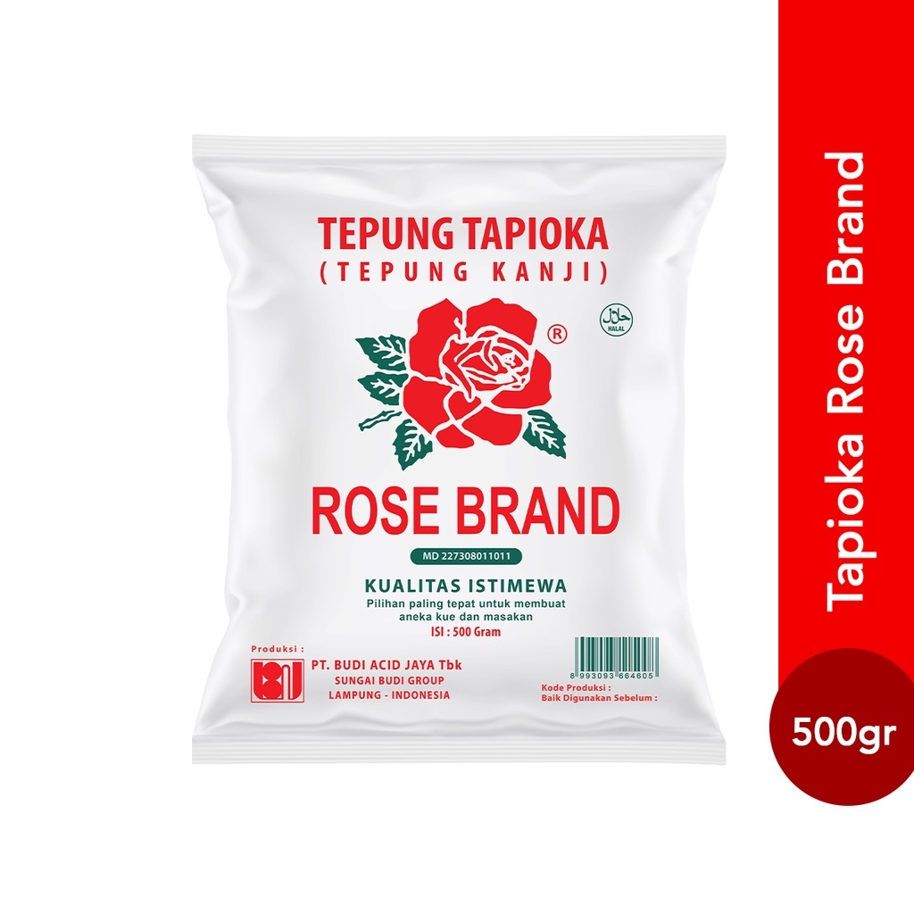

Tepung Tapioka Kanji Rose Brand 500 gram