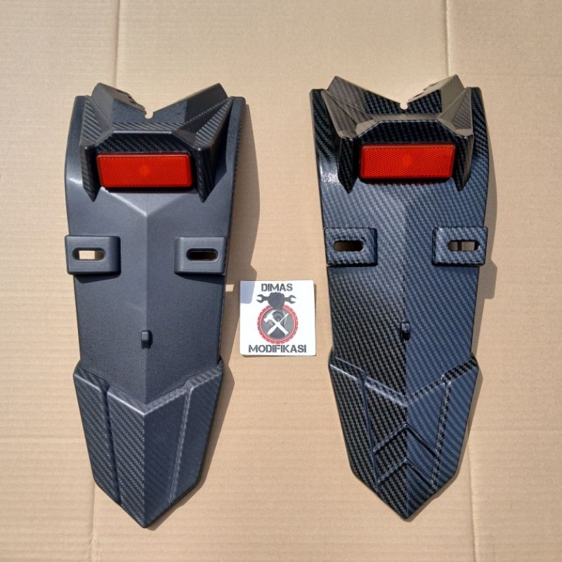 Spakbor Belakang MX King 150 Exciter Tipe Turun Carbon Spakbor Belakang MX King 150 Mata Kucing Nyal