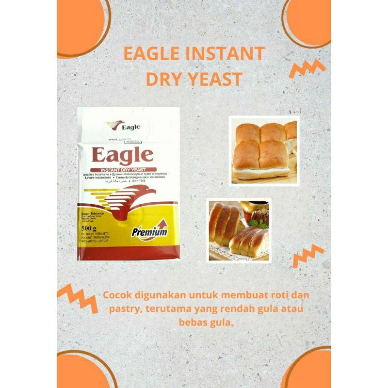 

EAGLE Instan Dry Yeast Ragi Instan 500 gr