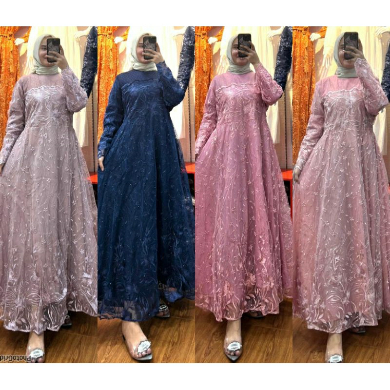 GAMIS BROKAT RIFHANNI SIRKLE PREMIUM FULL FURING