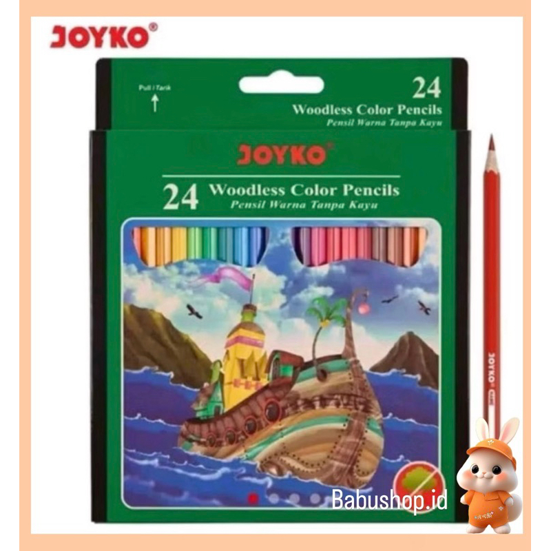 

BBS Joyko Pensil Warna panjang 24 Warna CP-104