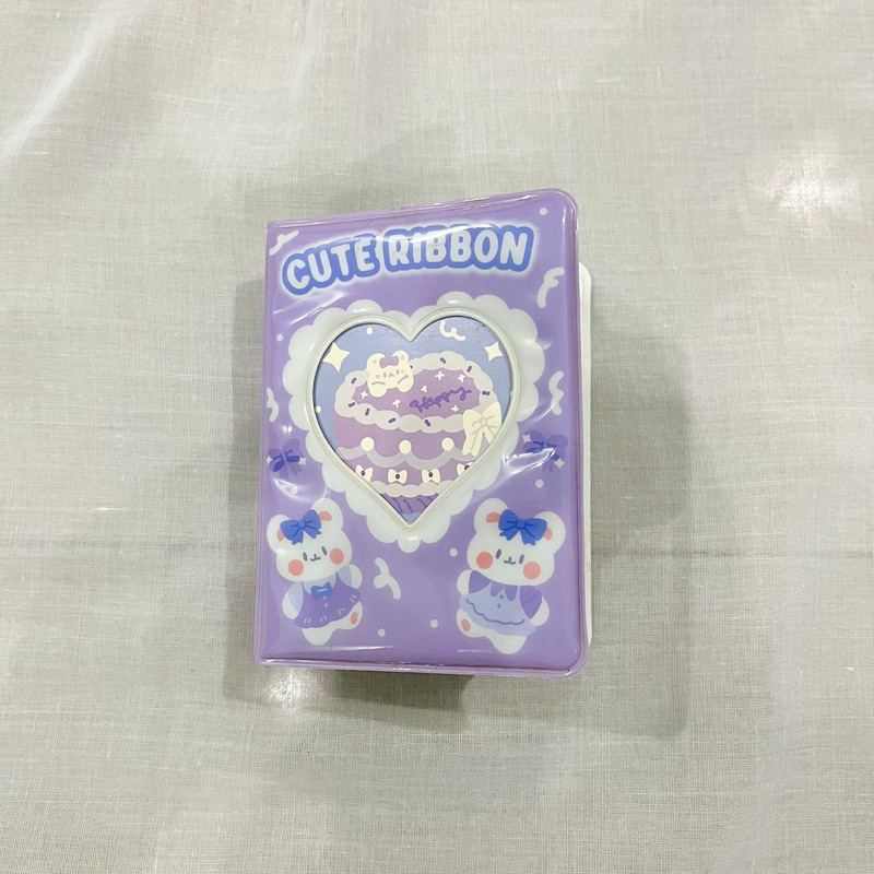 [Baca Deskripsi] Preloved Kolbuk Photocard Pc PVC Cute Ribbon Ungu