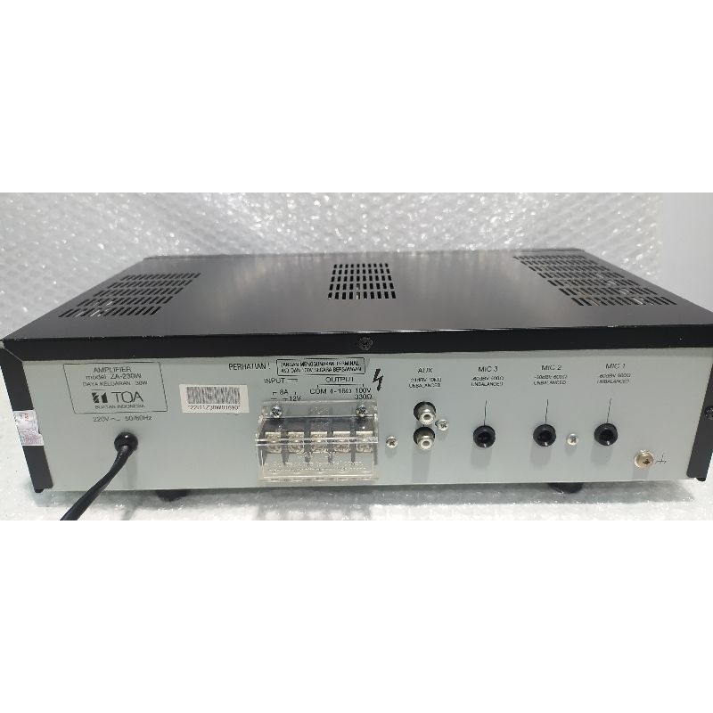 amplifier TOA ZA-230w 100% original bekas