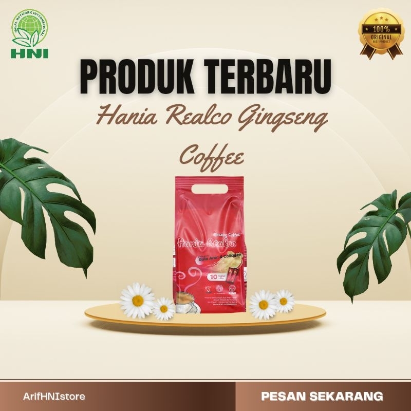 

HNI Hania Realco Ginseng Coffee 100% Original HNI