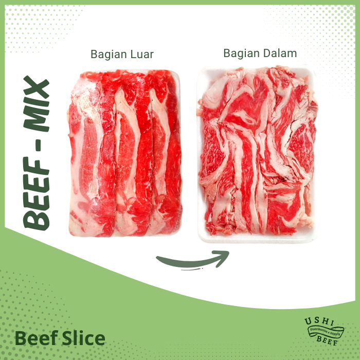 

Beef Slice Mix Shortplate Daging Slice Ausi