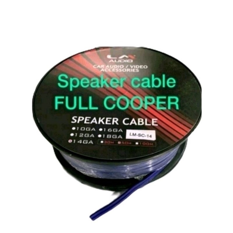 Per Meter Kabel Speaker 14 AWG Pure Copper LM.AUDIO LM-SC-14 Permeter  Per 1 Meter Cable Cabel Subwo