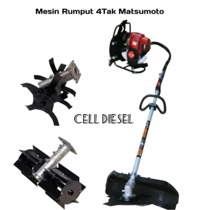 mesin potong rumput 4tak matsumoto MBC 435HD Honda + penyiang gulma