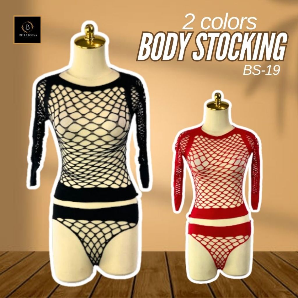 belladonna_id [COD] Pakaian Dalam Lingerie BS-19 Model Jaring Wanita Dewasa Sexy Anggun stocking bod