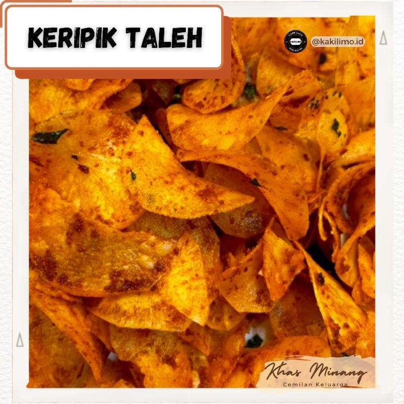 

Keripik Taleh Balado Kuning/Merah (500gr/250gr) Kerupuk Khas Minang