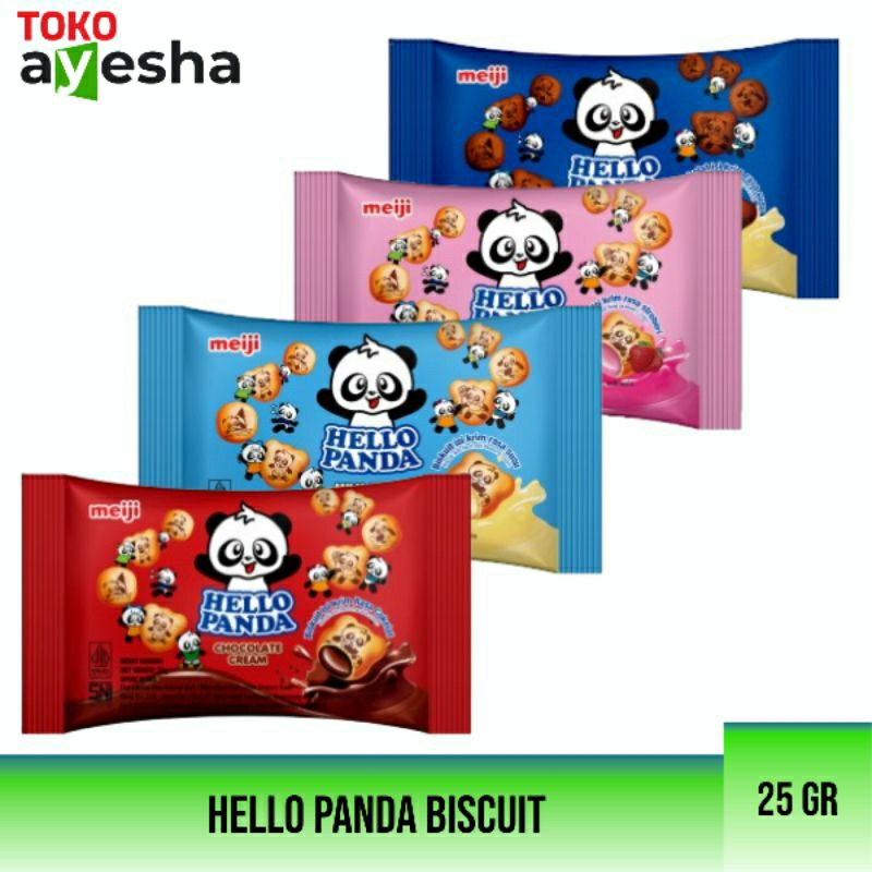 

Hello Panda Biscuit 25 gram - 4 Varian Rasa