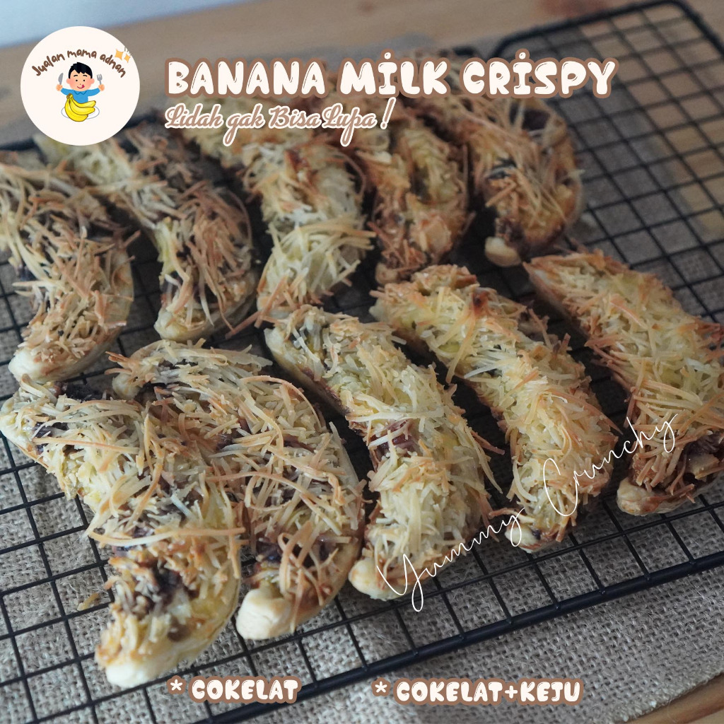 

Banana Milk Crispy/Banana Crispy Cokelat Keju/Banana Milk Crispy enak renyah banget