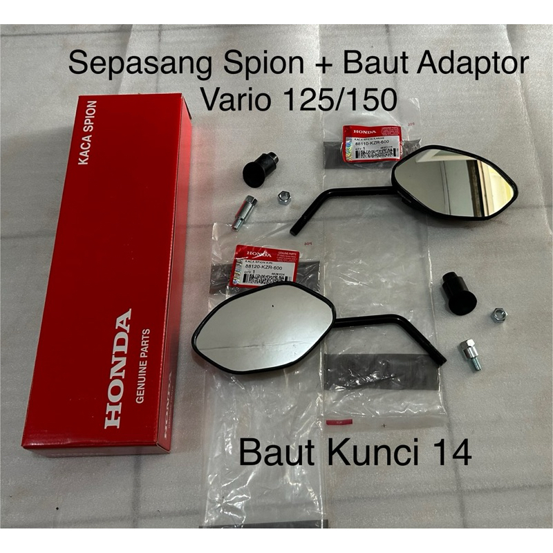 Spion + Baut Adaptor Vario 125/150 Ori AHM 88110KZR600 88120KZR600