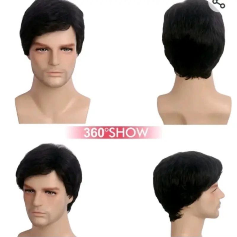 WIG RAMBUT PALSU PRIA KOREA BELAH SAMPING/WIG BELAH SAMPING MODERN