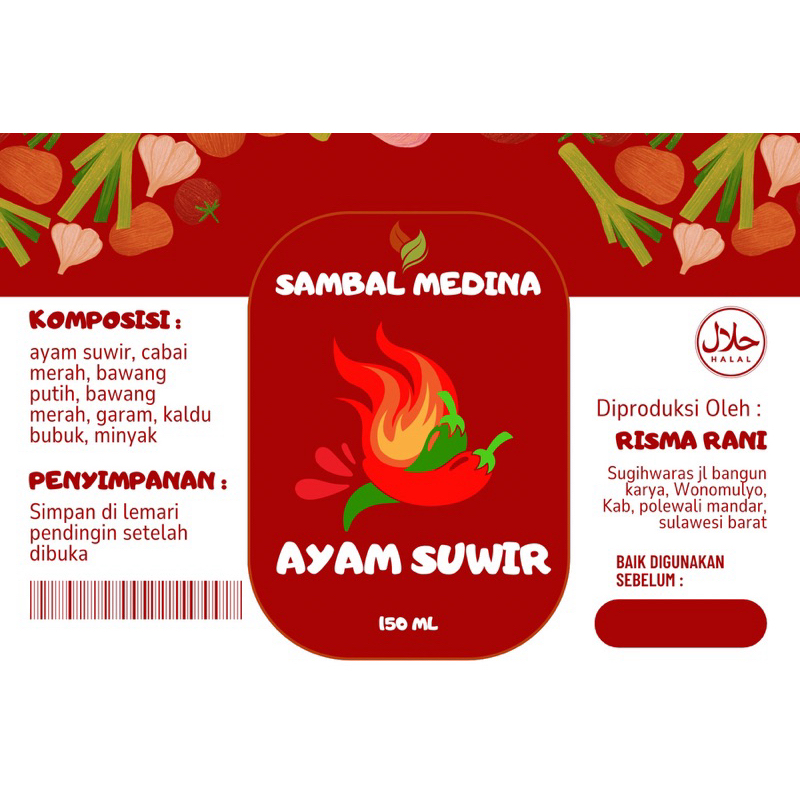 

Sambal Medina varian ayam suwir