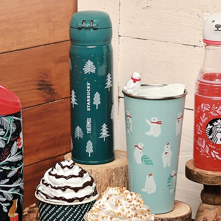 Starbucks Tumbler Christmas Cup Holiday Limited Series 2019 Botol Minum Stainless Steel - Polar Bear