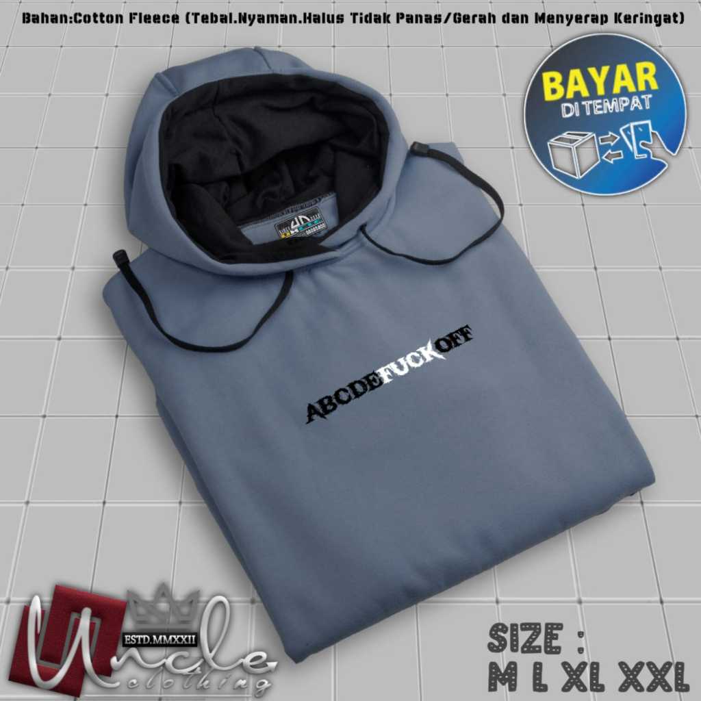 Sweater pria distro keren Seven7.Star Hoodie pria distro simple warna Abu muda Jaket pria keren Suit