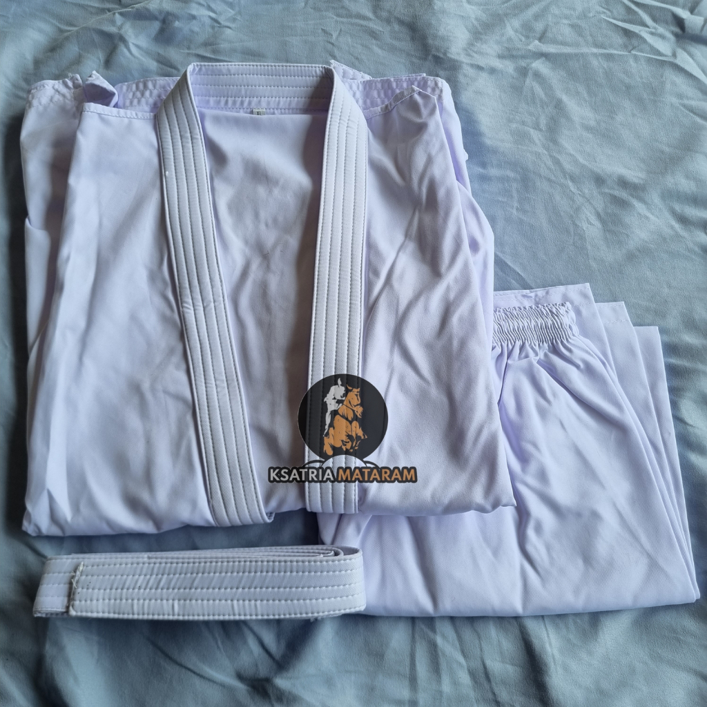 (bonus sabuk) Baju Karate Dewasa seragam beladiri karate Baju Karate lengkap 1 set