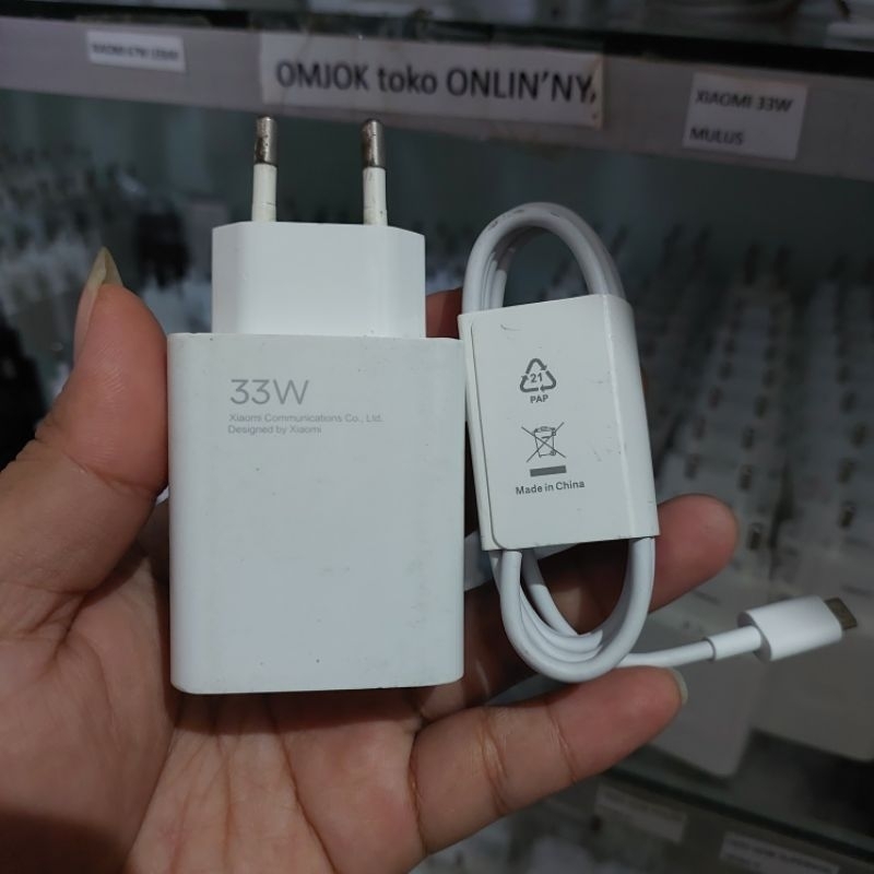 Charger Xiaomi 33W kabel micro usb original copotan