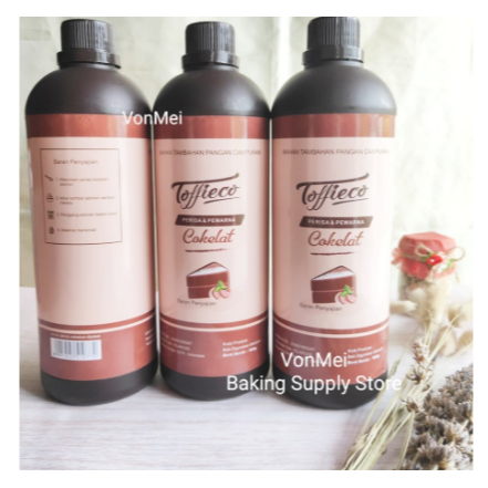 

TOFFIECO Chocolate Paste Perisa Pasta Coklat 1000 gr 1 KG Wangi