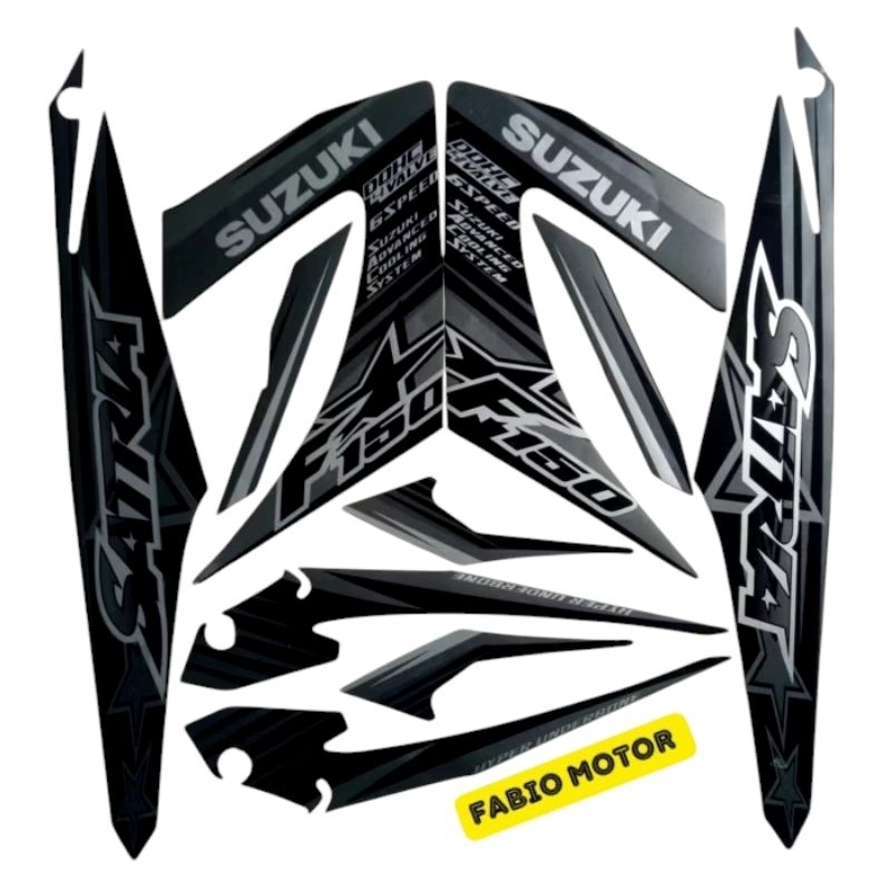 stiker striping suzuki satria fu 2014 hitam