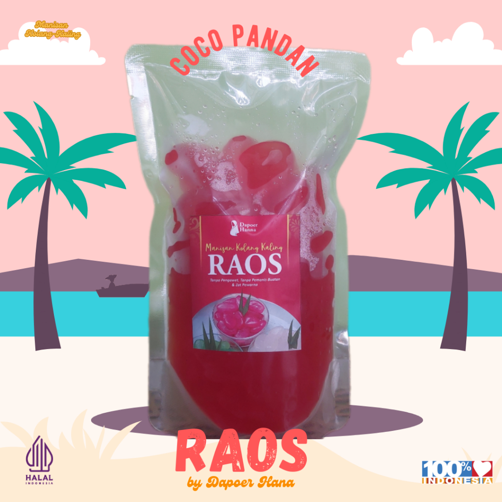 

Manisan Kolang Kaling RAOS - Coco Pandan 500 gr