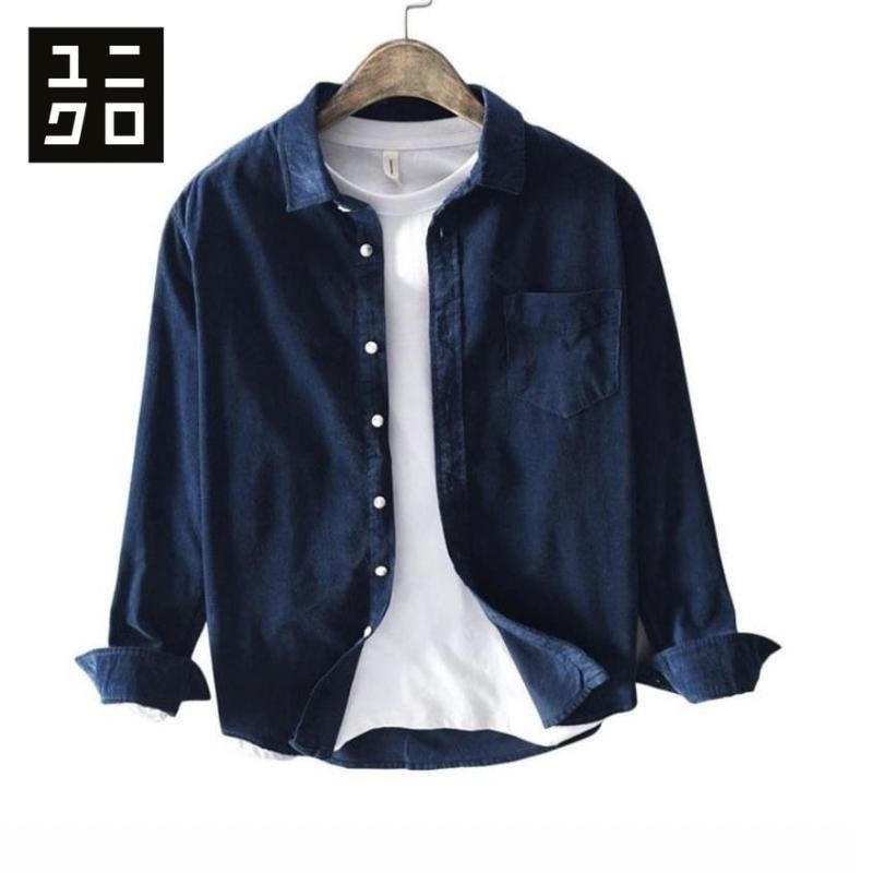 Kemeja Uniqlo Kemeja Pria Uniqlo Kemeja Polos Pria Kemeja Pria Lengan Panjang