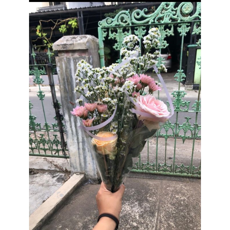 buket bunga asli segar