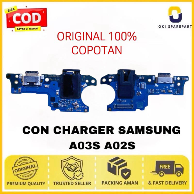 KONEKTOR CHARGER SAMSUNG A03S A02S Original Copotan 100% Fast Charging