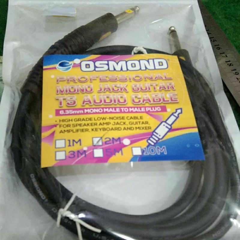 Osmond Kabel Audio T5 untuk Mono Jack Gitar