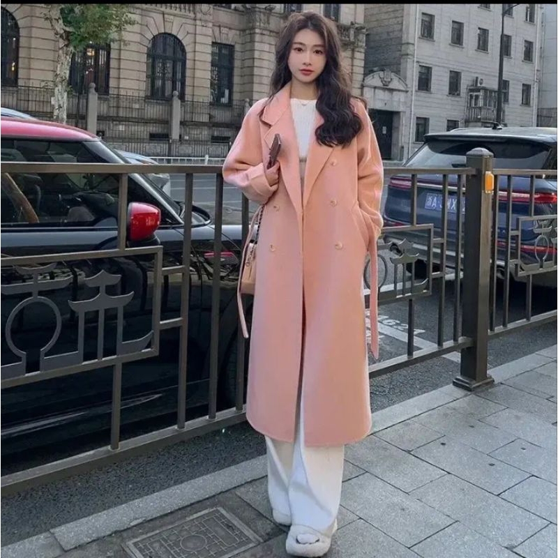 Jaket long blazer coat import premium coat pocket katun import terbaru