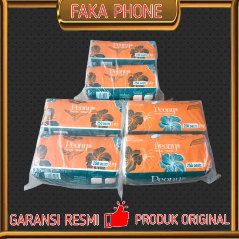 Tissue Peony Facial Tissue 250 Sheets