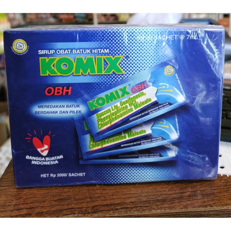 KOMIX OBAT BATUK 1 BOX ISI 30 SASET